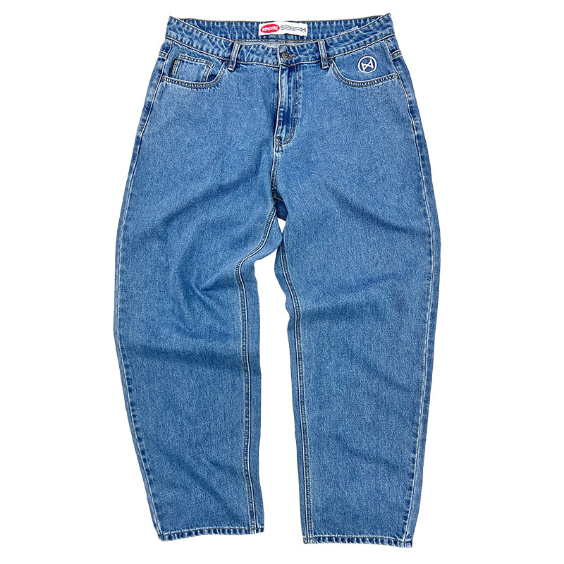 NoHours Stamped Blue Denim Pant