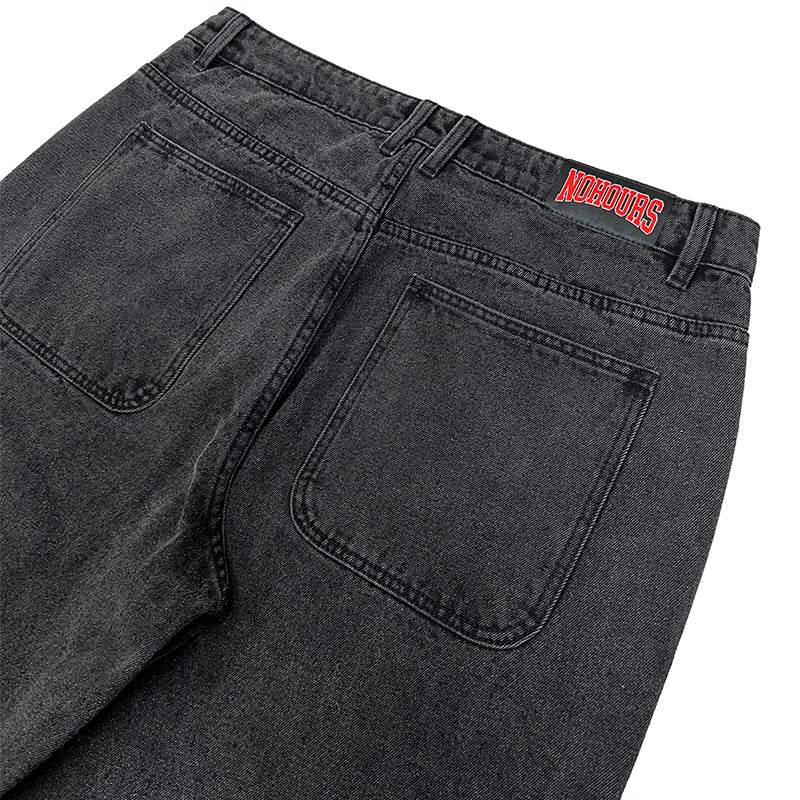 JULIUS 10oz Denim Twisted Slim Pants （Black） -FASCINATE